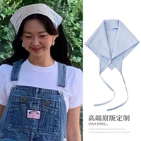 Синий цветной платок