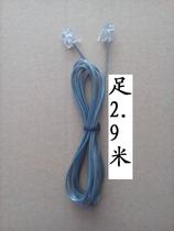 Running volume price is enough 2 9 meters transparent line 2 core finished telephone line with double crystal head ADSL broadband cat cable