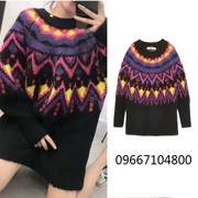 18 mùa thu và mùa đông za mới lỏng cổ tròn mohair áo len mohair áo len nữ ra9667 / 104 9667104