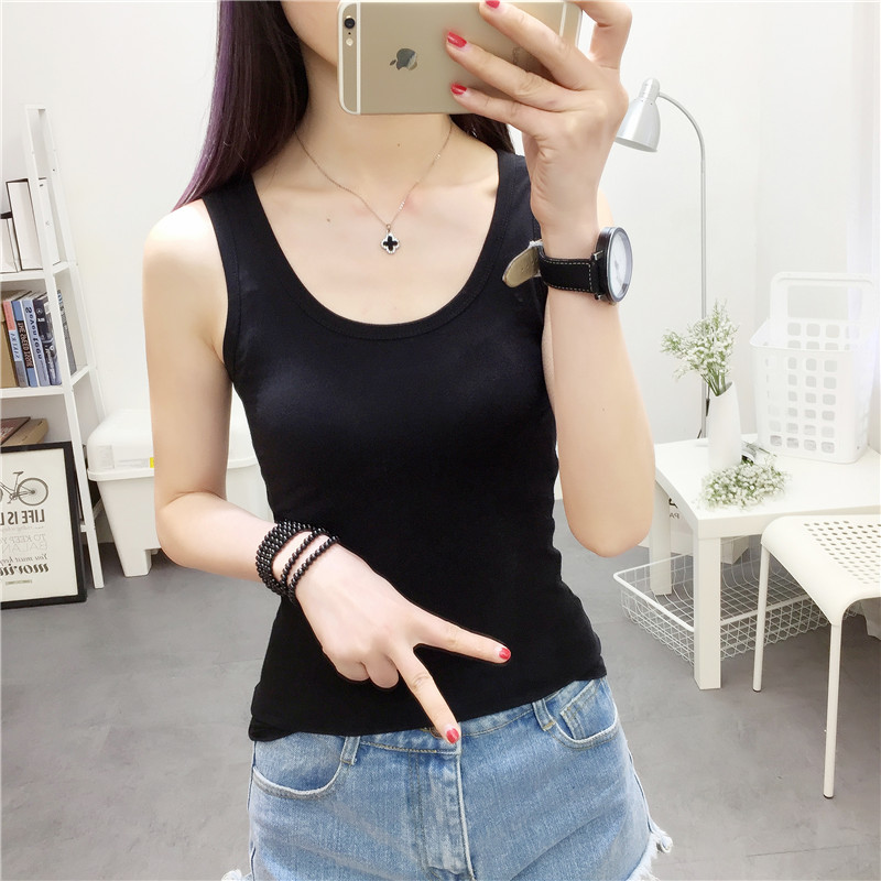 Áo sơ mi nữ 2018 Áo yếm mỏng vừa vặn áo vest nữ hàn quốc