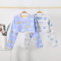 Pure Cotton Sleeping Warm Moon Child Lactation Nursing Shoulder Coat Shoulder Warm Cloak Clothes Frost and half body Shoulder Coat Woman Spring Summer