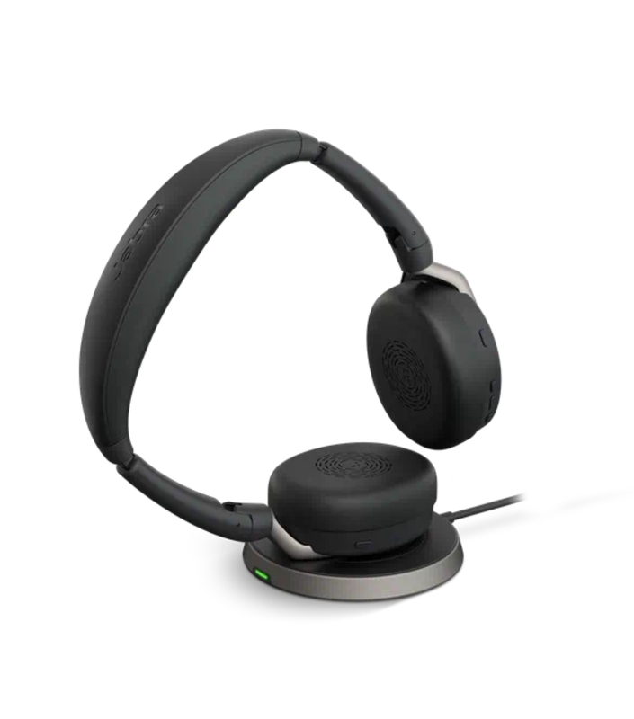 Jabra Evolve2 65 Flex Ms Uc Folding Headset Active Noise Canceling Bluetooth Headset