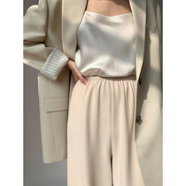 AmyyStudios B equipped with jin mouth acetic acid water corrugated texture thin shoulder strap collars multi-color