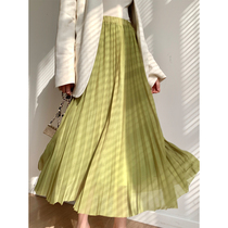 Amyy Studios Japanese imported fabric silky pleated smart flowing pleated skirt