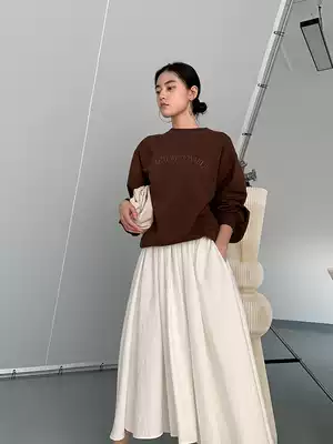 Shen million AmyyStudios original logo embroidery jing ring circle cotton knitted round neck thick cotton T