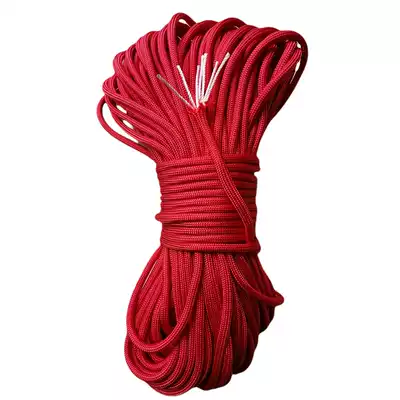 Military regulation 550 black army green paratrooper rope 4mm umbrella rope outdoor cored umbrella rope High-strength wear-resistant polyester fiber mountaineering rope