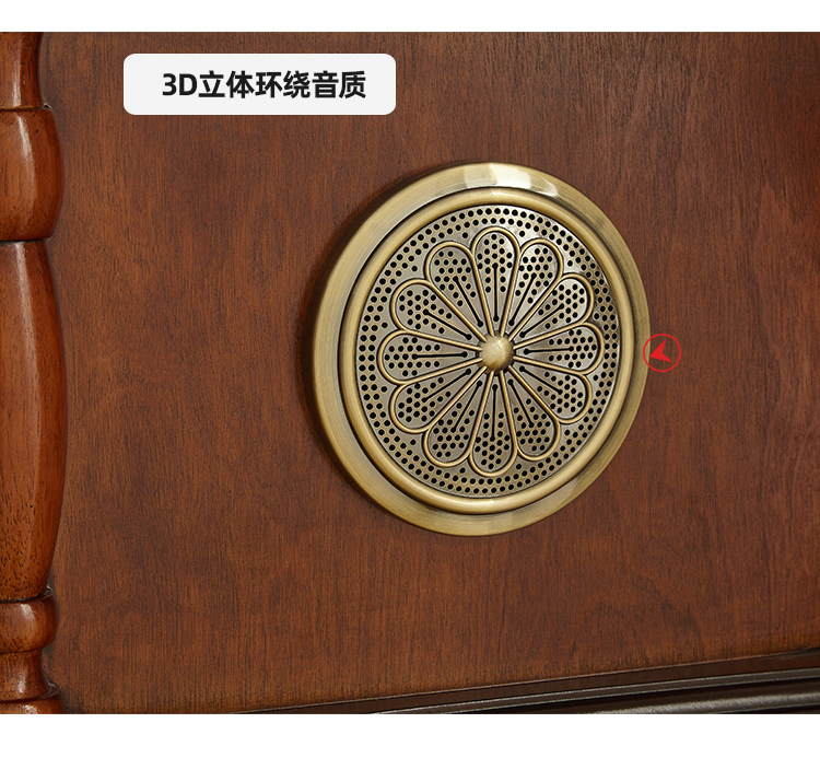 Виниловый проигрыватель 留声机台美式复古客厅欧式轻奢黑胶唱片机蓝牙老式仿古实木唱机促 OTHER