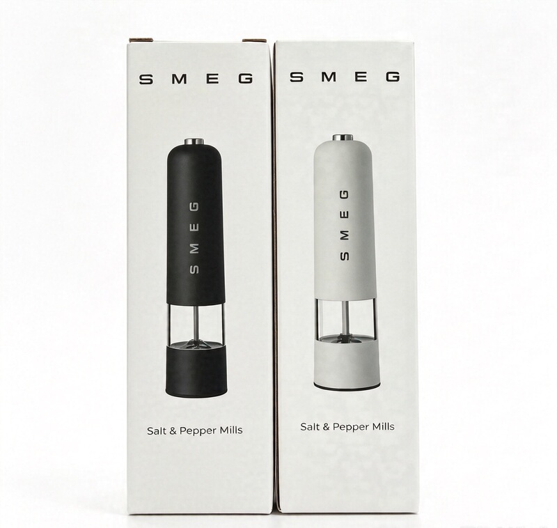 New Product in Stock: Smeg Electric Grinder for Black and White Pepper, Large Granule Sea Salt, and Sichuan Pepper, Grinds into Powder, Cross-Border