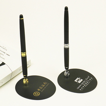 0 5mm desktop signature pen metal boxed gift gel pen bank counter pen small quantity can be customized logo