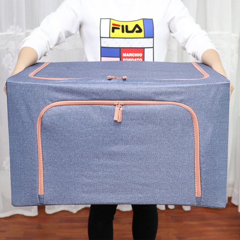 Clothes containing box Large Number of mens finishing box Cotton quilts with storage fold Wardrobe Cloth Art big number collection bag with cover