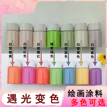 Sensitive color-changing art paint water-based environmentally friendly paint can be painted with sunlight color-changing pigments