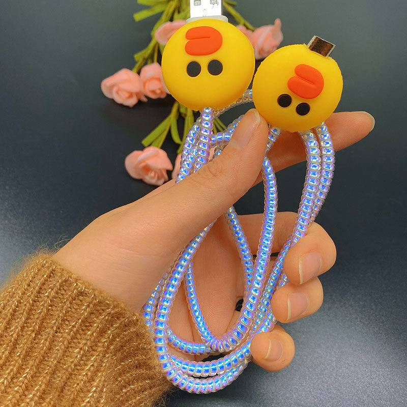 Suitable for Huawei data cable protective sleeve vivo charger oppo Xiaomi Meizu Butterfly Android charging cable protection