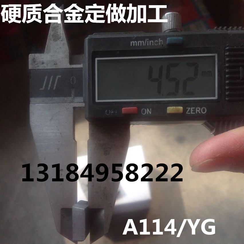 lưỡi cưa inox cầm tay	 Gia công hợp kim cứng không chuẩn tùy chỉnh dải dài nhiệt độ cao 8 * 8 * 36mm YG lưỡi cắt hàn chống mài mòn đầu kẹp mũi khoét lỗ tròn