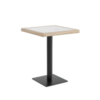 Маленький квадратный стол (логический деревянный край)