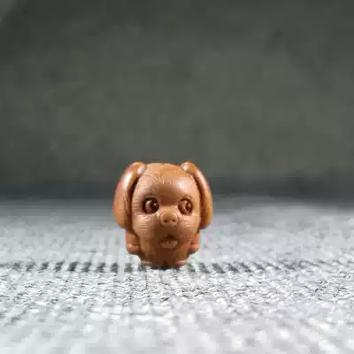 Wild Dragon peach core hand-carved twelve zodiac dog adult baby safe red rope pendant boutique