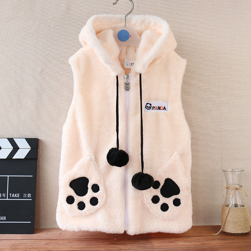 Can pro-sub-mounted plush panda Machia male and female children's clothing lamb suede horse clamping spring autumn and winter Chengdu scenic area Warm Shoulder