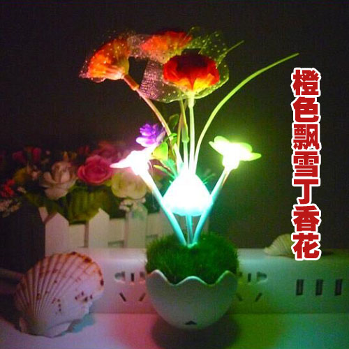 led small night light energy saving light control induction light bedroom plug in bedside lamp creative baby feeding wall lamp children