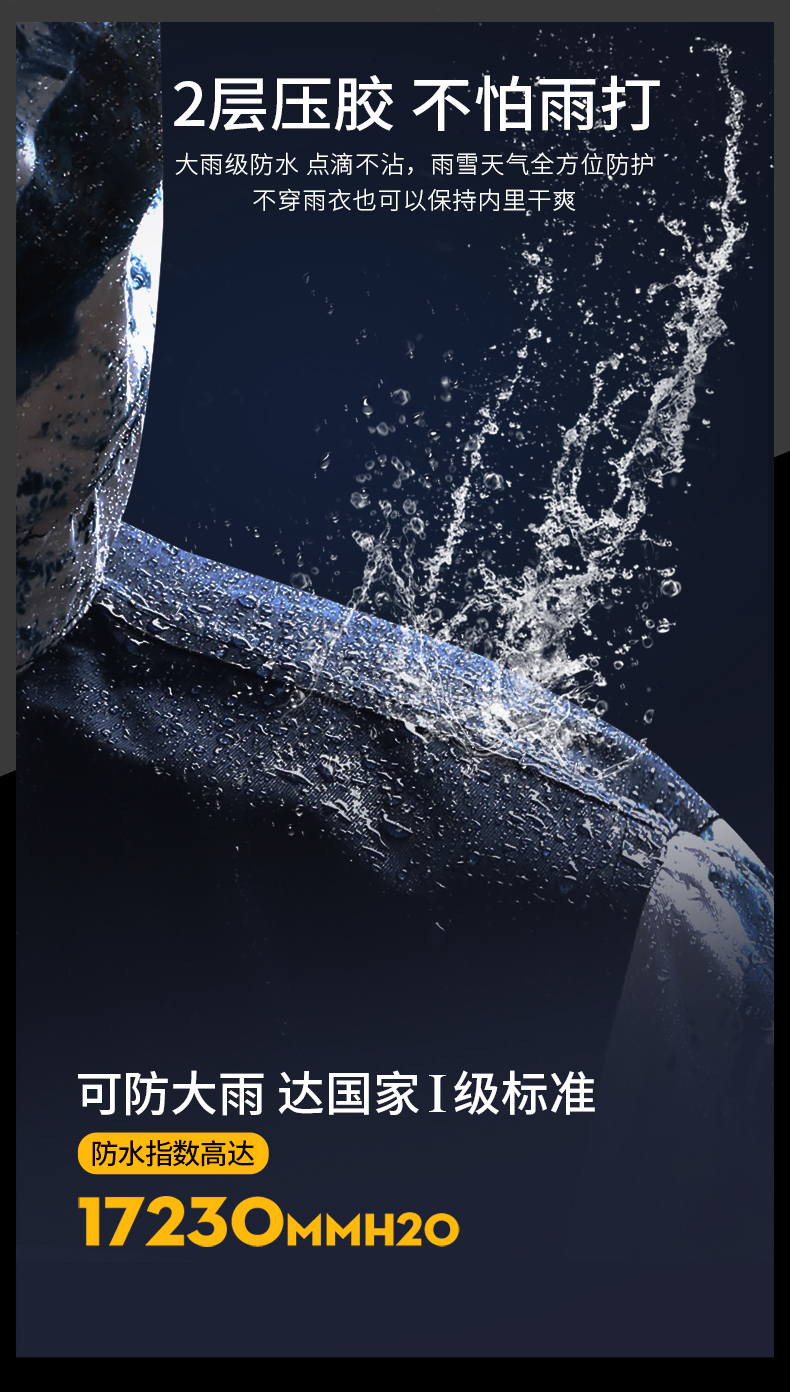 亚洲专业户外银奖 斯博兰帝 儿童三合一冲锋衣 滑雪服 图5