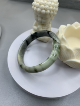 Lantian jade and ink green bracelet