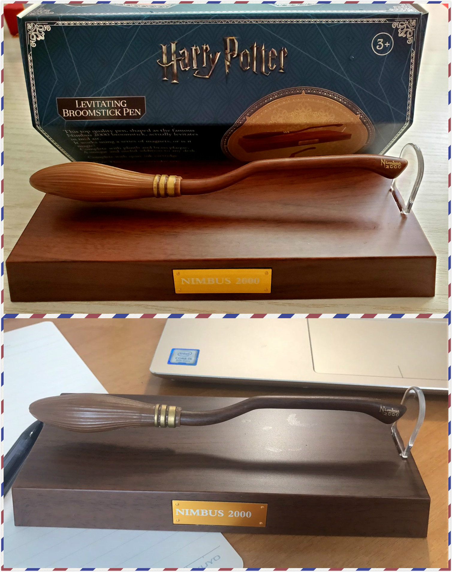 Harry Potter Harry Potter broom suspension pen light wheel 2000 souvenir desktop decoration stationery gift