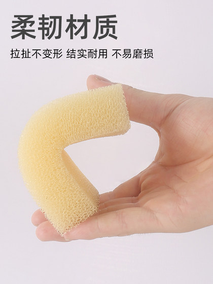 韩国仿丝瓜瓤片粗孔海绵洗碗刷锅神器厨房纤维网清洁去污垢不伤锅