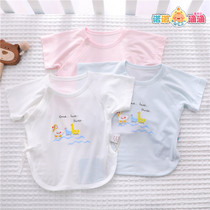 0 March Baby half-back-coat short sleeve Modale Summer thin style Monk Jacket jacket New newborn baby clothes