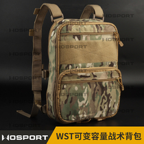 WoSporT WST variable capacity Tactical backpack light weight MOLLE system external hanging double shoulder bag