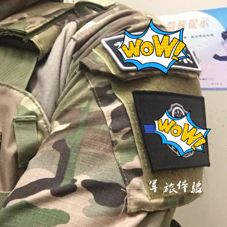 Fine Blue Line Flag Magic Sticker Badge Blue Line Coat Of Arms Blue Lives Matter Identification Badge