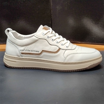 Little leather white shoes men shoes and mens flat mens wear small leather shoes sneakers casual plate shoes and one shoes