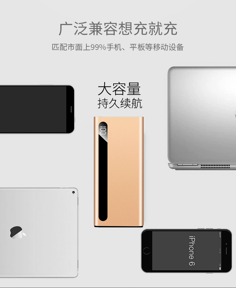 Slim sạc kho báu 20.000 mA phổ điện thoại di động của Apple vivo Xr X BlackBerry thông minh Huawei OPPO - Ngân hàng điện thoại di động sạc dự phòng tốt cho iphone