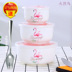 hộp cơm điện mocato Hộp đựng bát sứ tươi ba mảnh đặt bằng gốm có nắp hộp đựng lò vi sóng - Hộp cơm điện sưởi ấm hộp cơm điện chefman Hộp cơm điện sưởi ấm
