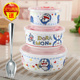 hộp cơm điện mocato Hộp đựng bát sứ tươi ba mảnh đặt bằng gốm có nắp hộp đựng lò vi sóng - Hộp cơm điện sưởi ấm hộp cơm điện chefman