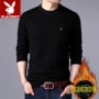 Playboy nam trung niên áo len cổ tròn cộng với nhung dày ấm áp áo len cashmere trẻ đan áo len cổ lọ nam