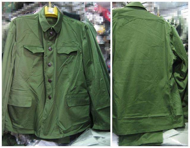 全新正品78式陆干部罩衣裤 <wbr>军绿色套装越战老65军干服 <wbr> <wbr>胶木扣涤卡冬装