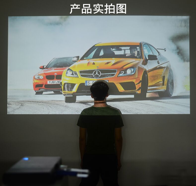 Le Jiada S1 máy chiếu điện thoại di động HD mini 3D máy chiếu di động 1080p điện thoại di động không dây mini rạp hát tại nhà phòng ngủ ký túc xá Apple Android không có TV màn hình - Máy chiếu