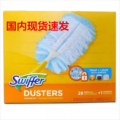 Spot American SwiftEr Duster Long Handle Short Handle 180 Degree Antistatic Dust duster 28 sheet magic duster