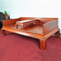 Zhengda Ming art antique mahogany furniture hedgehog red sandalwood three-plate Luohan bed African pear Luohan bed
