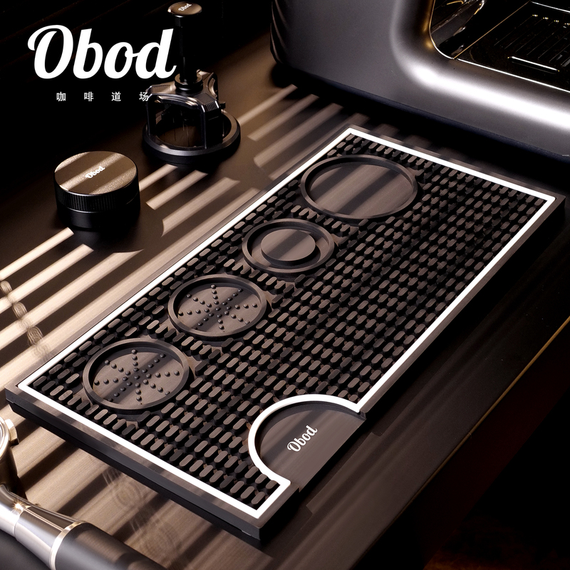 Obod Coffee Tamping Mat Bar Counter Mat Desktop Non-Slip Heat Insulation Silicone Mat Coffee Machine Accessories Multi-Functional Draining Mat Obod Coffee Tamping Mat Bar Counter Mat Desktop Non-Slip Heat Insulation Silicone Mat Coffee Machine Accessories Multi-Functional Draining Mat