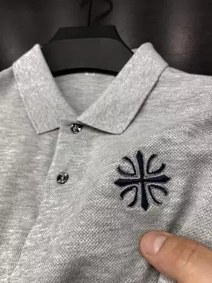 100% cotton ~ special Gui quality ~ high gram heavy embroidery ~ polo shirt men's short sleeve plus size high end men's T-shirt