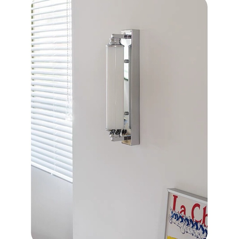Vintage Bauhaus Stainless Steel Glass Strip Wall Lamp Modern Minimalist Bathroom Picture Frame Light Bathroom Mirror Front Light Vintage Bauhaus Stainless Steel Glass Strip Wall Lamp Modern Minimalist Bathroom Picture Frame Light Bathroom Mirror Front Light