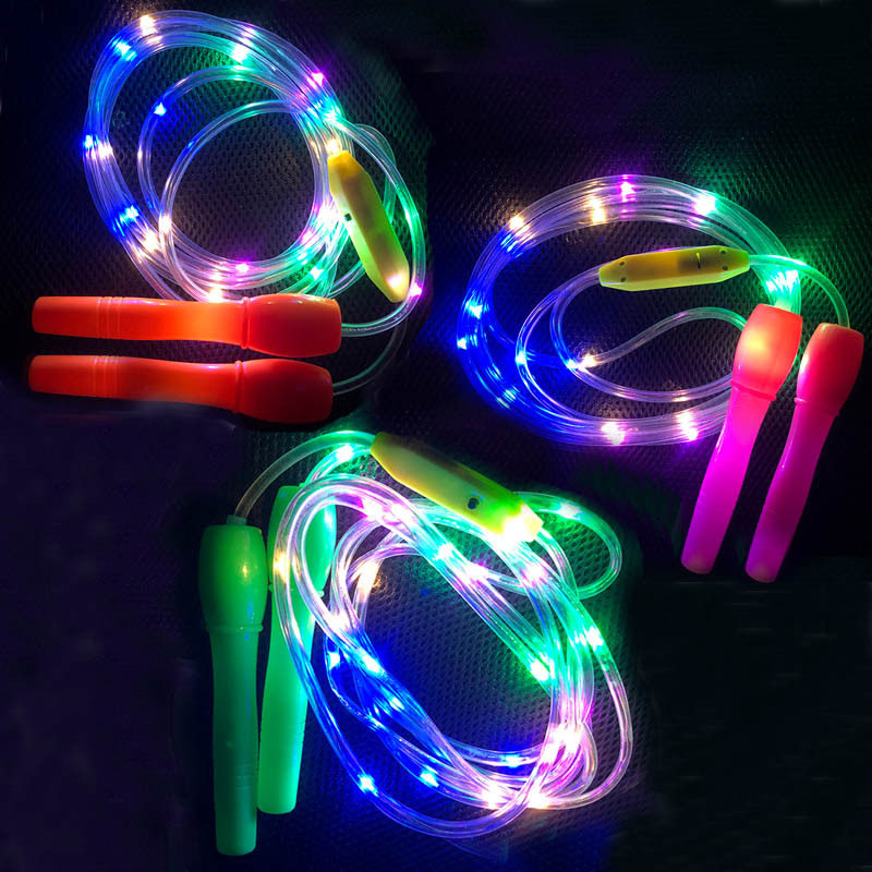 Luminous Skipping Rope Exercise Fitness Equipment Summer Night Night Market Burst Stock Source Square Hot Sell Stall Stall