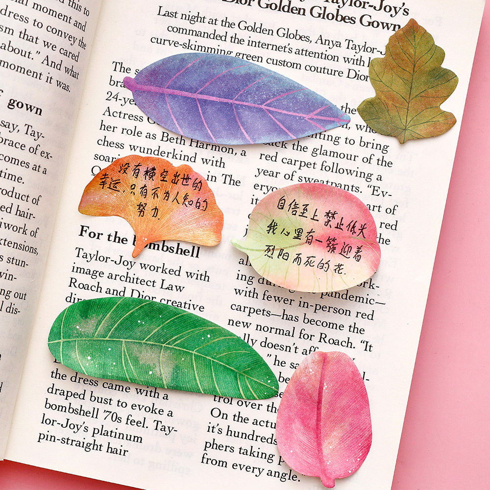 Creative Leaf Sticky Notes for Primary School Students, Practical Classroom Prizes for Junior High School Students, Graduation Gifts for the Whole Class