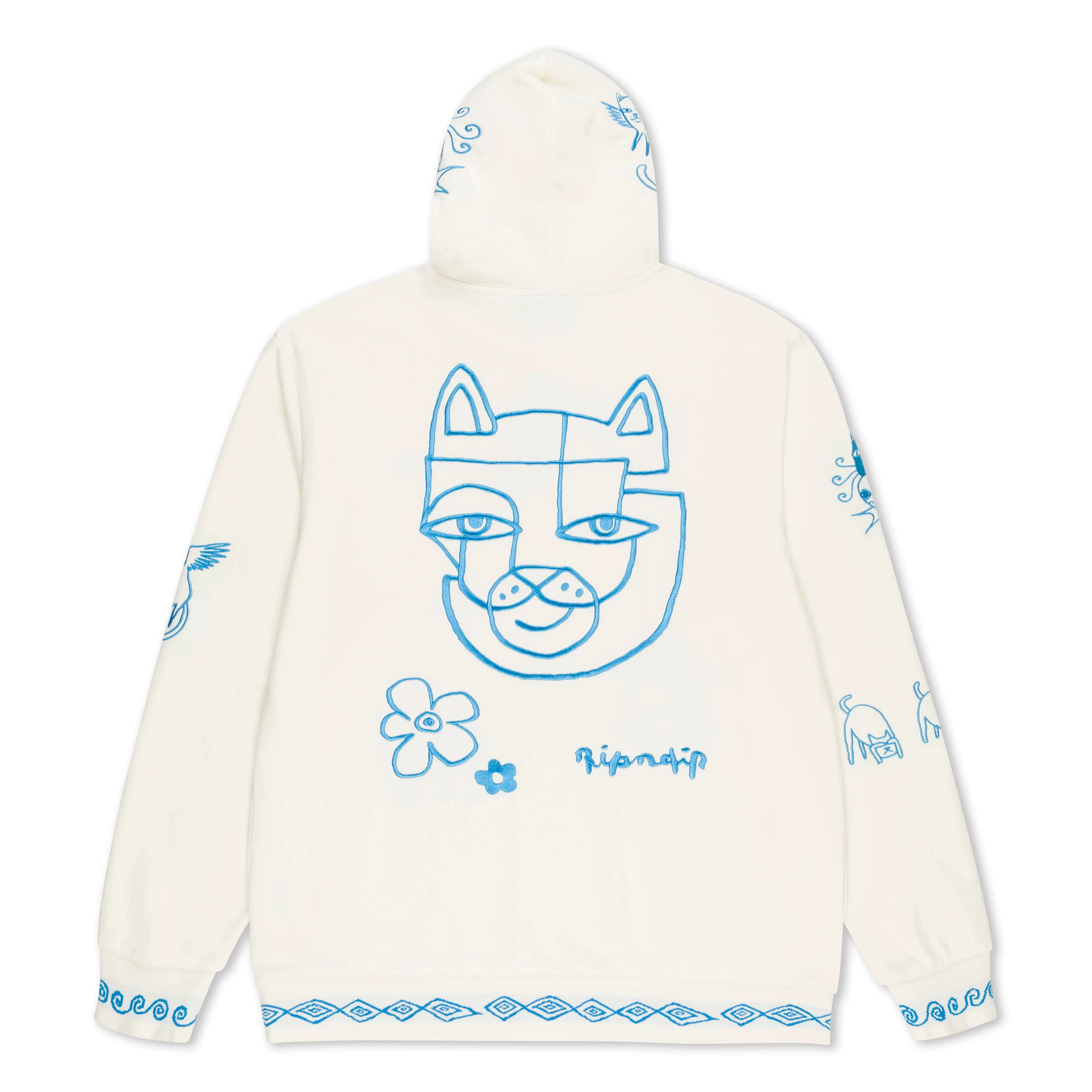 【Ohh】Spot RIPNDIP BLONDED HOODIE Sweatshirt Hoodie