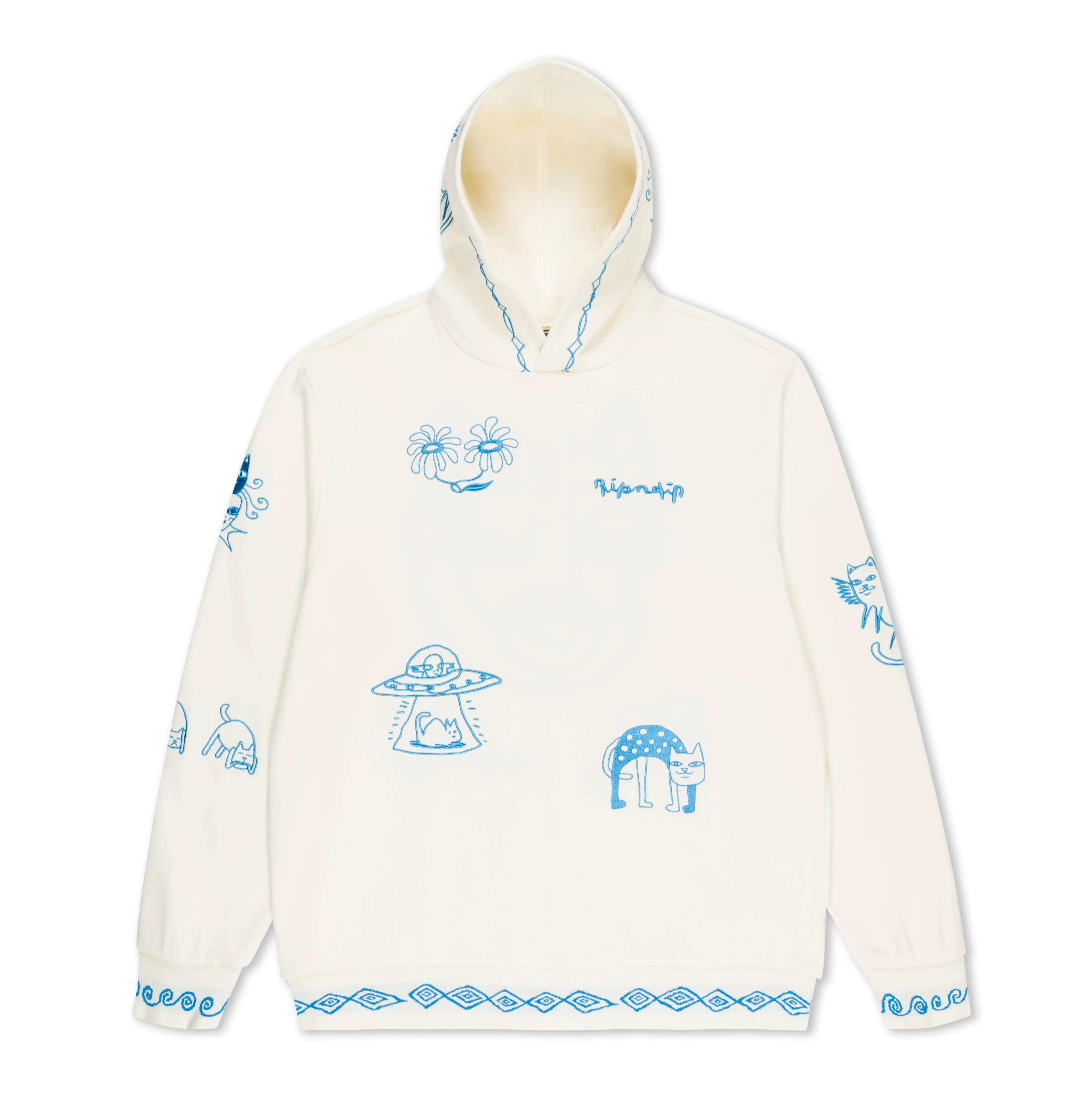 【Ohh】Spot RIPNDIP BLONDED HOODIE Sweatshirt Hoodie