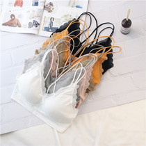 The girls beautiful back the chest gathered without the steel ring the bra the Korean version of the student sports the unscented one the skin