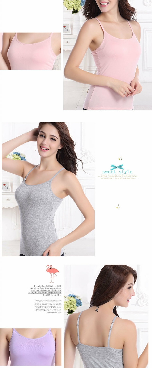2018 không có vòng thép với miếng đệm ngực không tay nhỏ yếm nữ modal bra gợi cảm đồ ngủ chạm đáy áo thoi trang nu