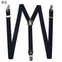Mens groomsmen trousers suspenders youth trousers elastic suspenders clip mens and womens adult suspenders non-slip suspenders belt buckle