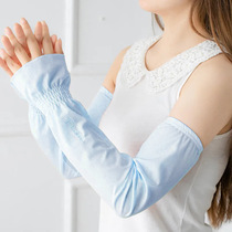 Summer ice silk sleeve womens loose sunscreen driving thin UV sleeve arm arm gloves ice sleeve sleeve tide