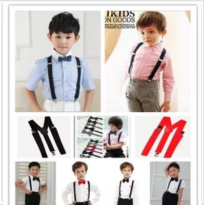 2019 new male and female universal primary and secondary school students stage clothing performance hanging pants with children's pants clip accessories-Taobao