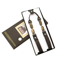 2017 new mens suspenders womens back trousers with clip fine imitation leather suspenders belt PU suspenders belt accessories